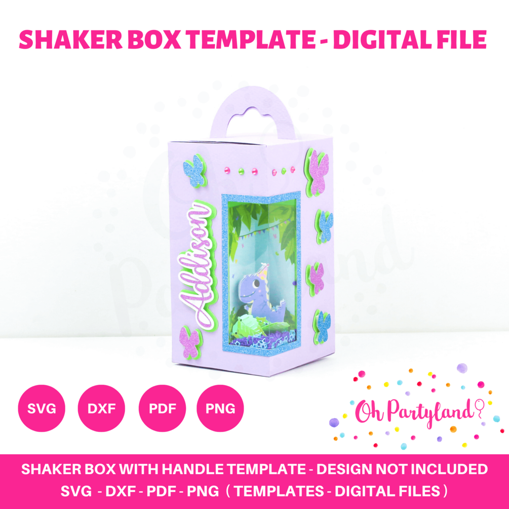 Shaker box template SVG DXF PNG and PDF Digital files #0115