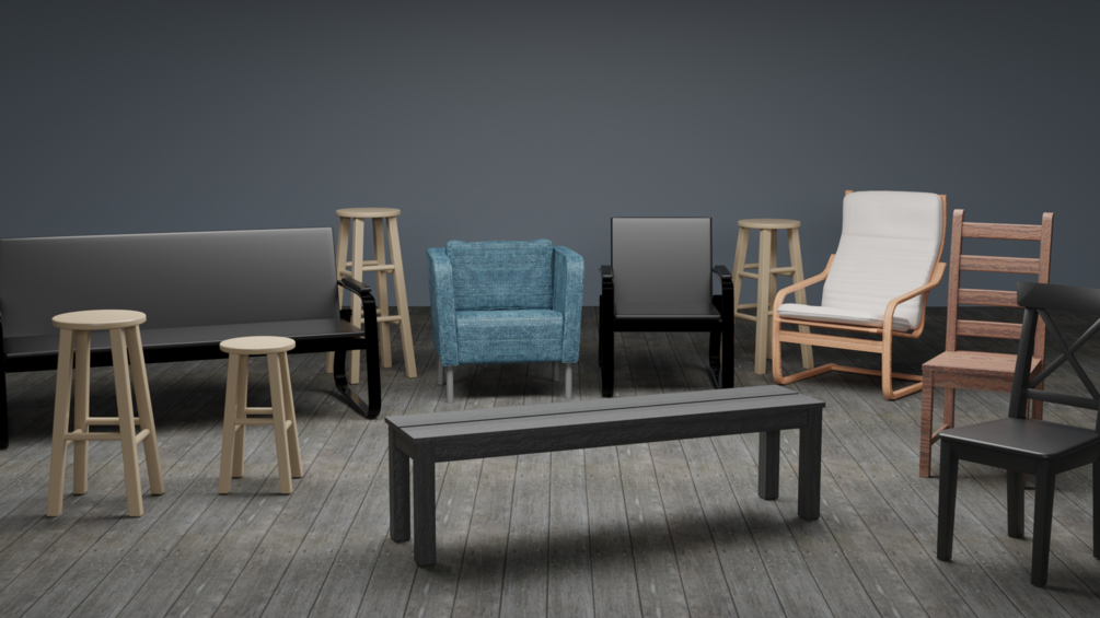 Blender Asset Pack Chairs