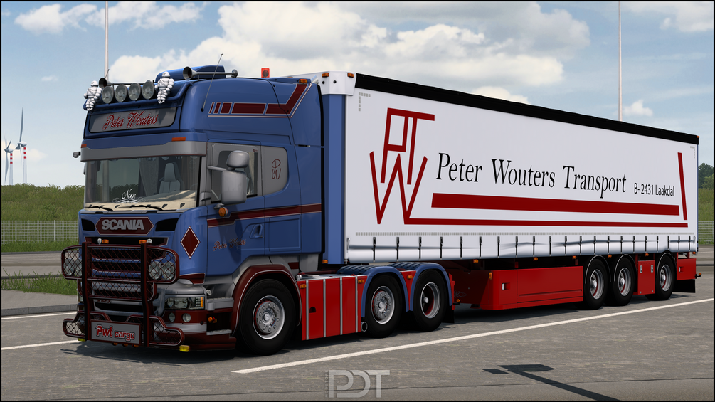 Scania r520 trailer peter wouters 