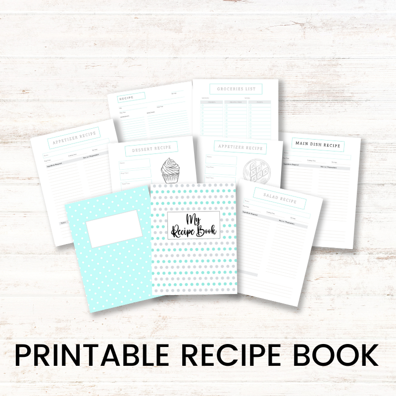 Blank Printable Recipe Book