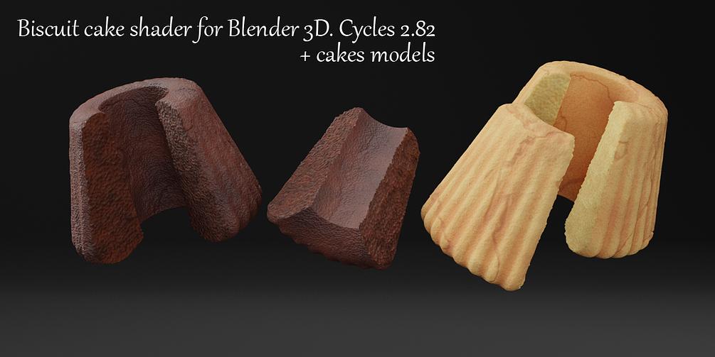 Biscuit Cake Shader For Blender 3d. Cycles 2.82