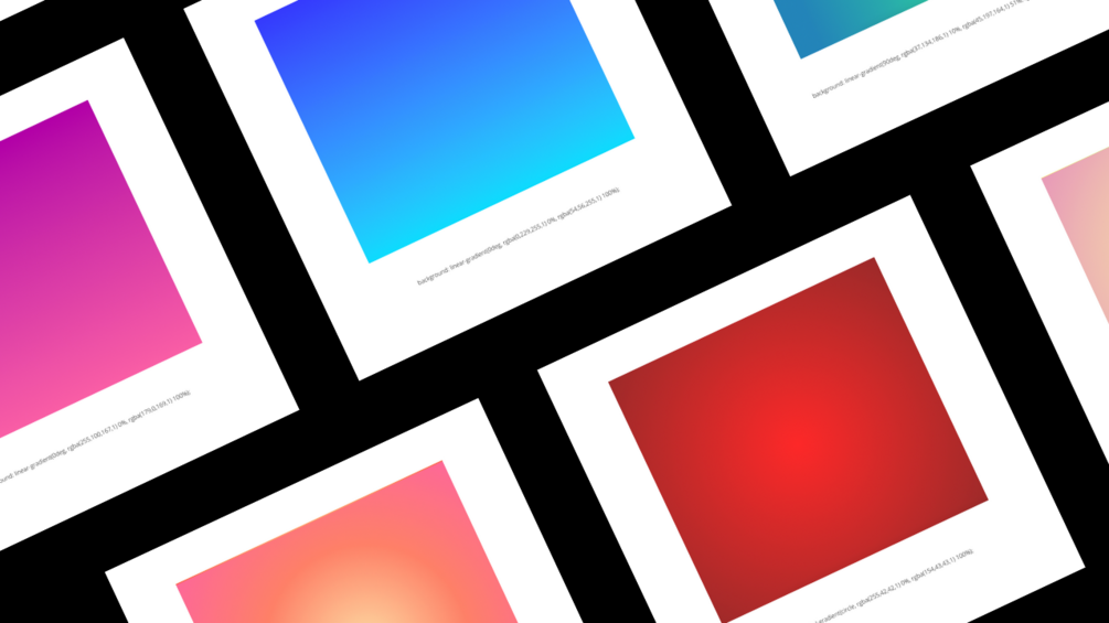 90 gradient catalog with css codes 