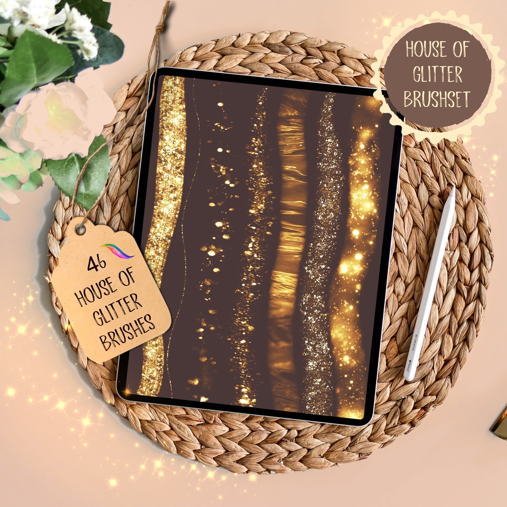 46 procreate glitter blushes house of glitter brushset procreate