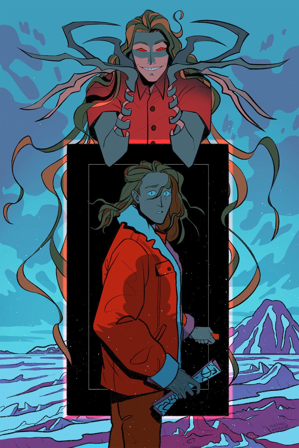 Michael Distortion print