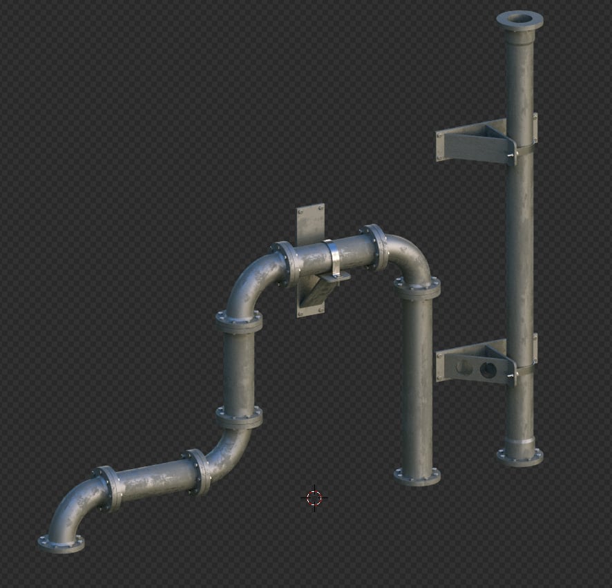 Blender Industrial Pipe Pack