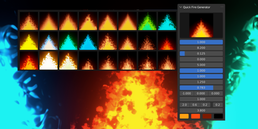 Easy Fire Blender Addon
