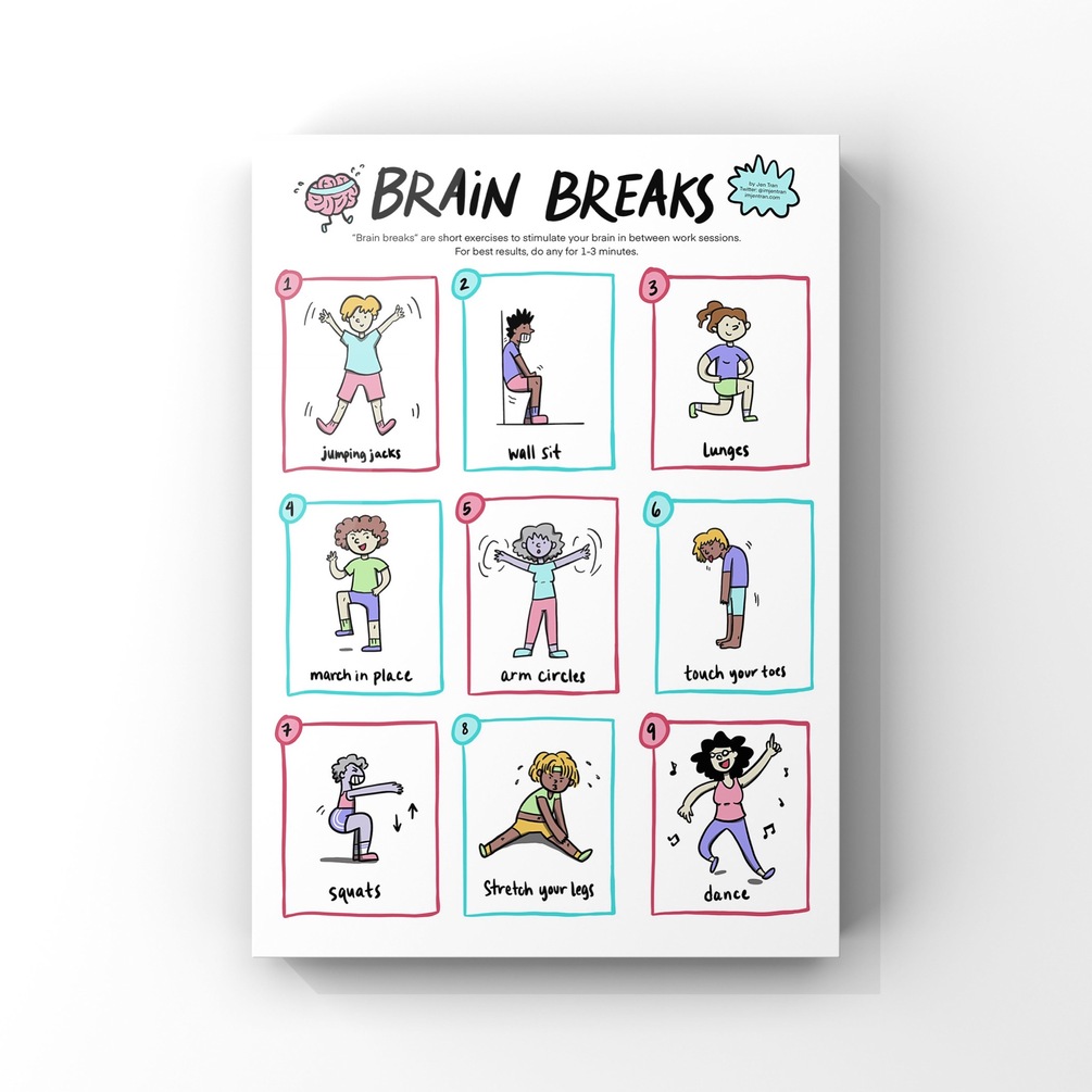 Brain Break Poster 8.5x11 in