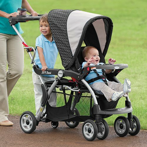 sit n stand stroller graco