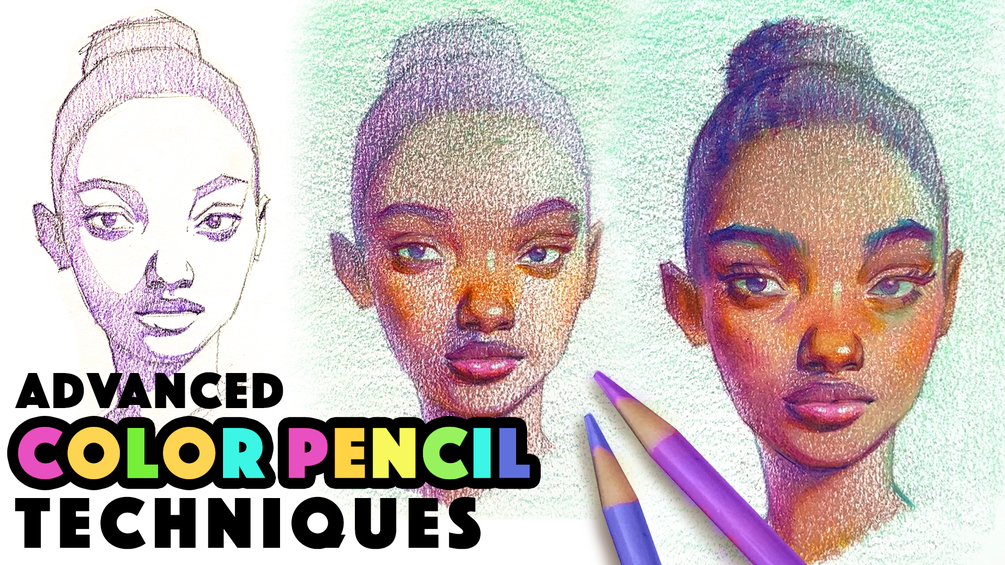 Advanced Colour Pencil Portrait Techniques DEMO (From Skillshare!)