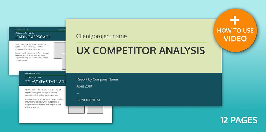 UX Competitor Analysis Report Template