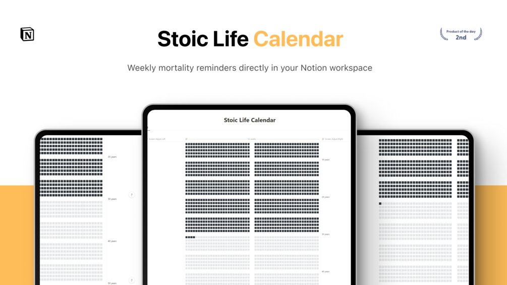 Stoic Life Calendar