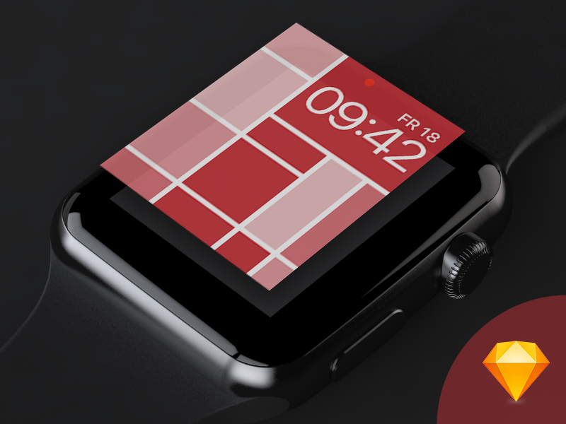 Free Apple Watch Watchface Template for Sketch