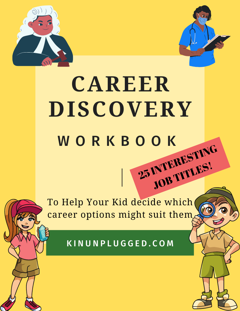 Kids Career Discovery Printable Workbook