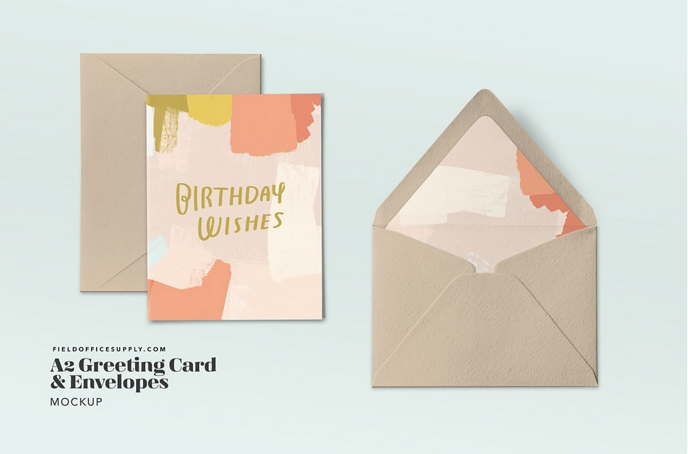 A2 Greeting Card Mockup
