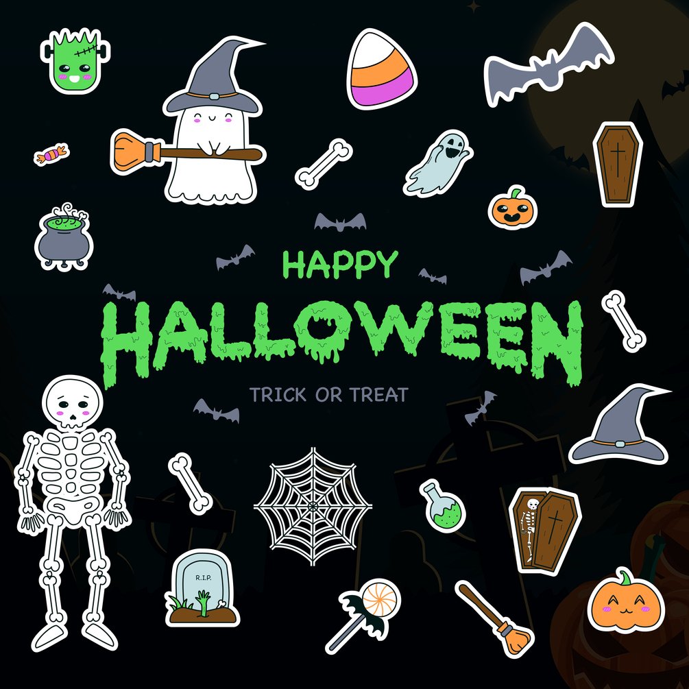 20 Cute Halloween Stickers