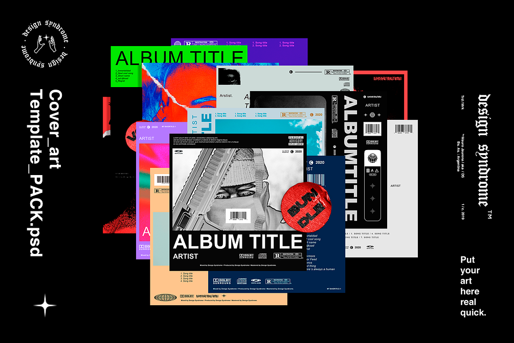 Cover Art Template Pack Bundle