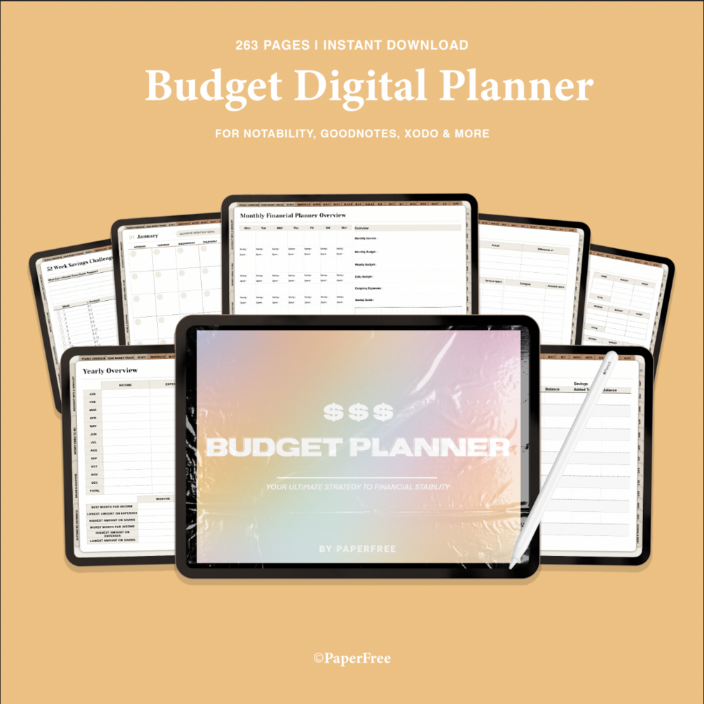 Digital Budget Planner For GoodNotes / Notability / Printables PDF