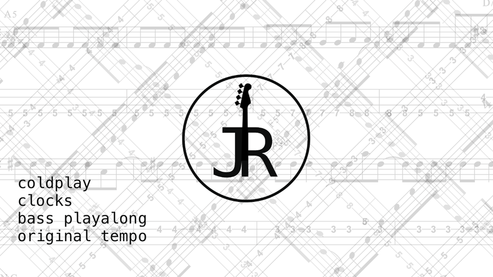 Clocks Bass (Notation & TAB)