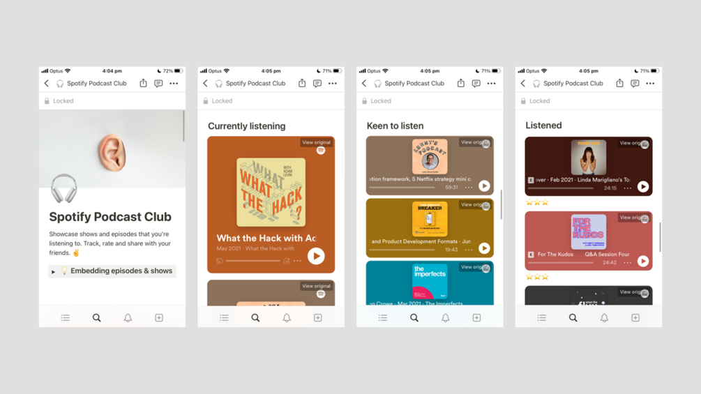 Notion – Spotify Podcast Template