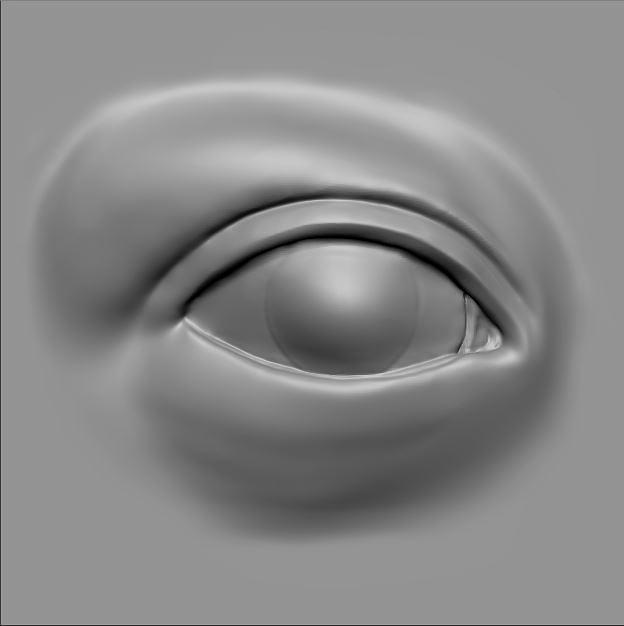 Eye VDM brush (Vector Displacement Mesh) for Zbrush
