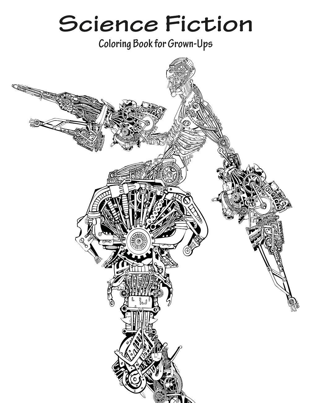 Science Fiction Coloring Book for Grown-Ups 1