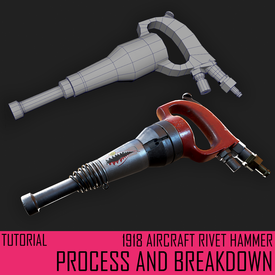1918 Pneumatic Aircraft Rivet Hammer (Workflow and Breakdown) PowerPoint