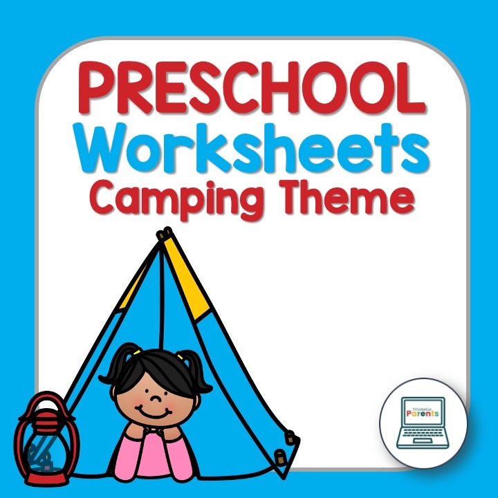 camping theme preschool worksheets for kindergarten too