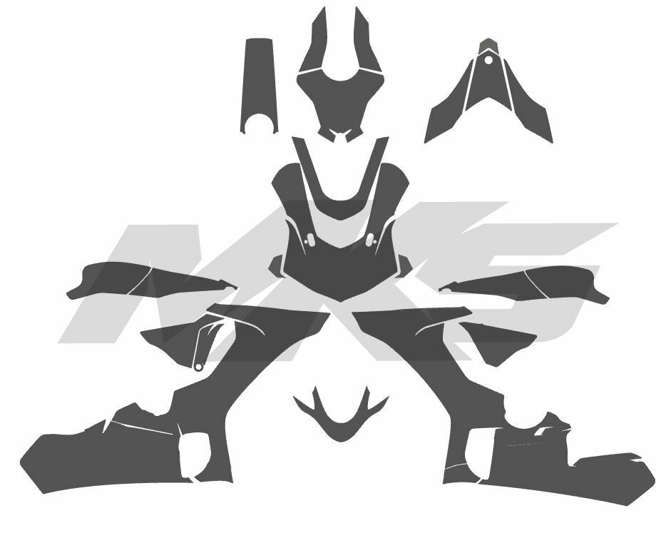 YAMAHA R1 2015, 2016, 2017, 2018 & 2019 STREETFAIRINGS TEMPLATE