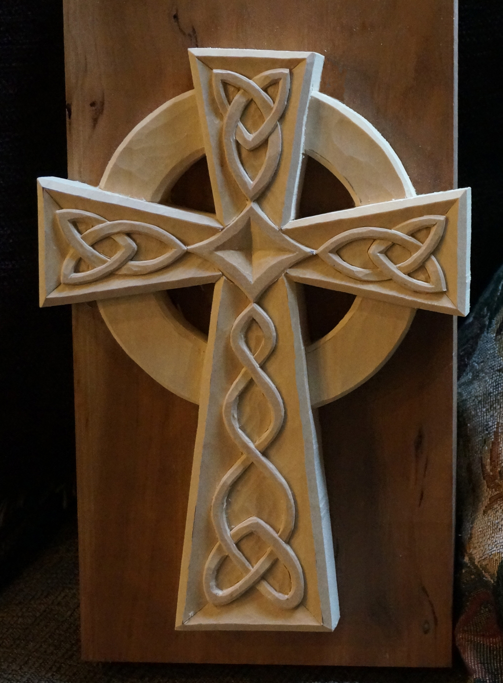 Carving a Celtic Cross