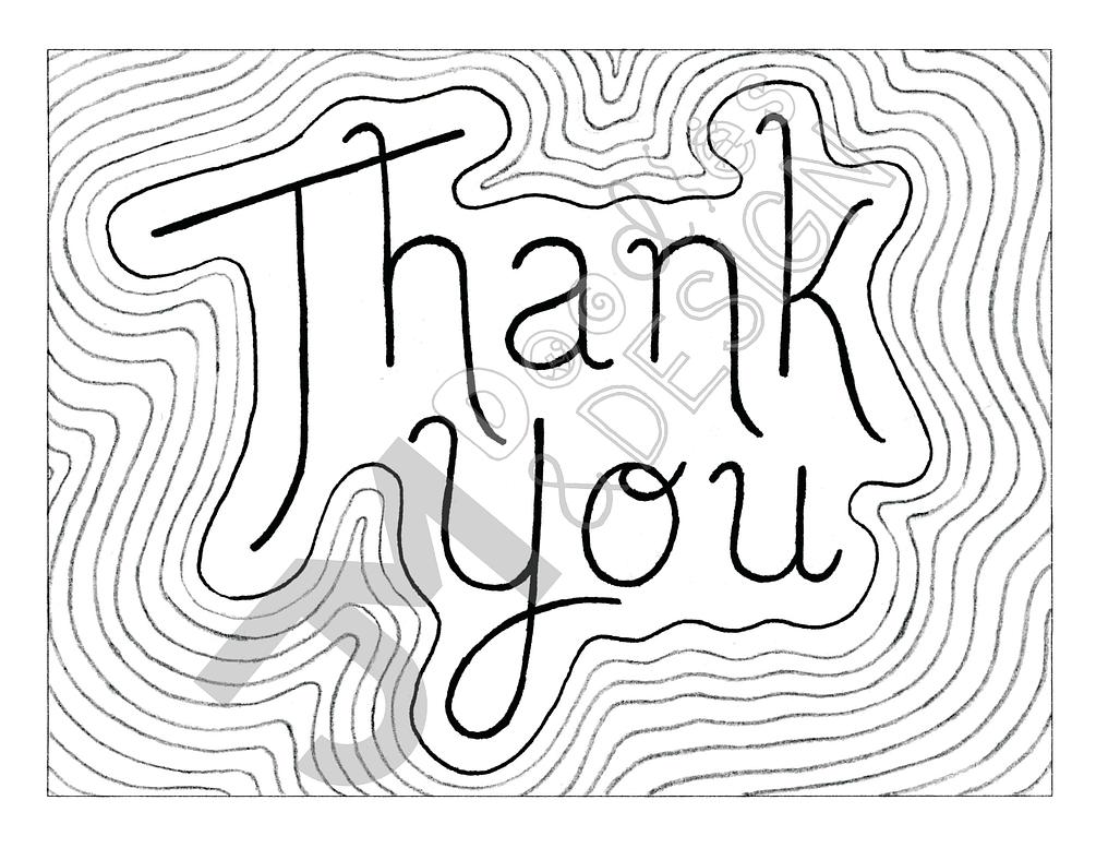 Printable "Thank You" Cards