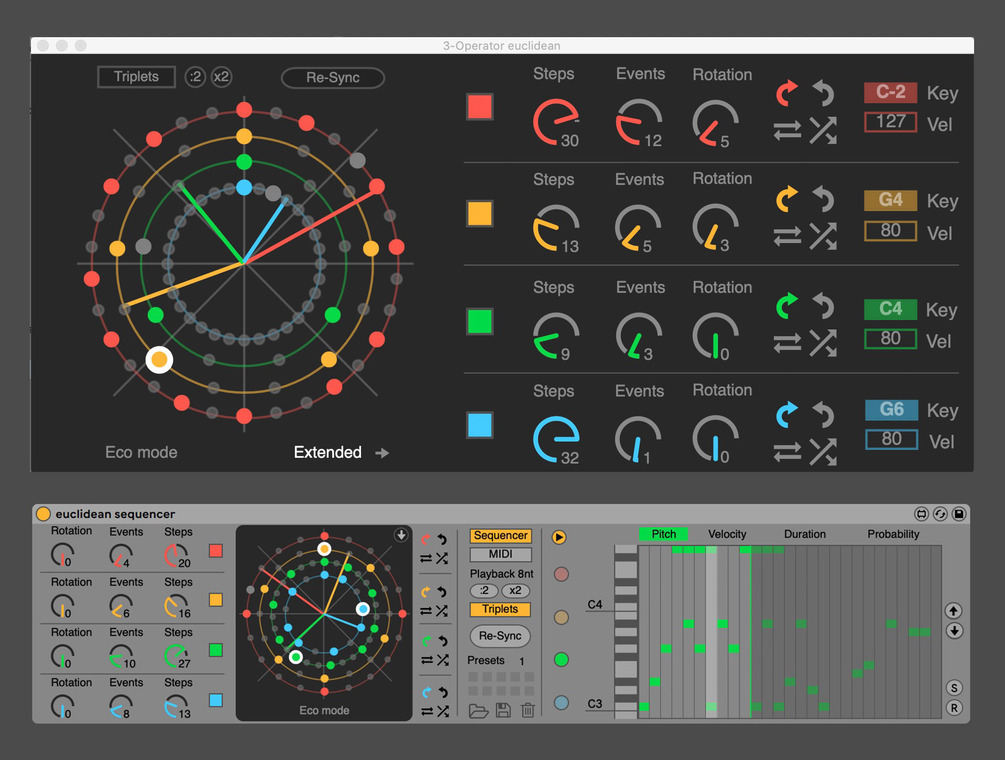 Euclidean sequencer 1.1