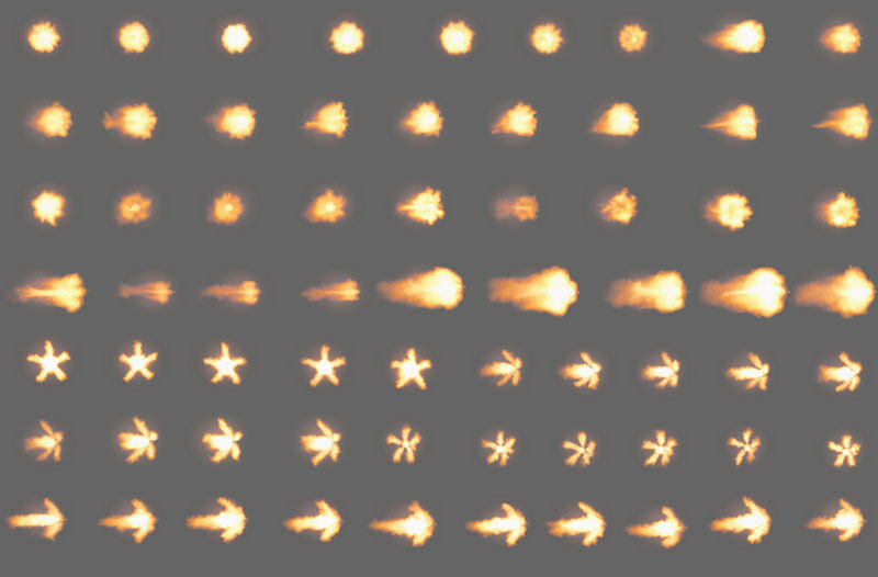 4K Pre-Keyed Muzzleflash Stills
