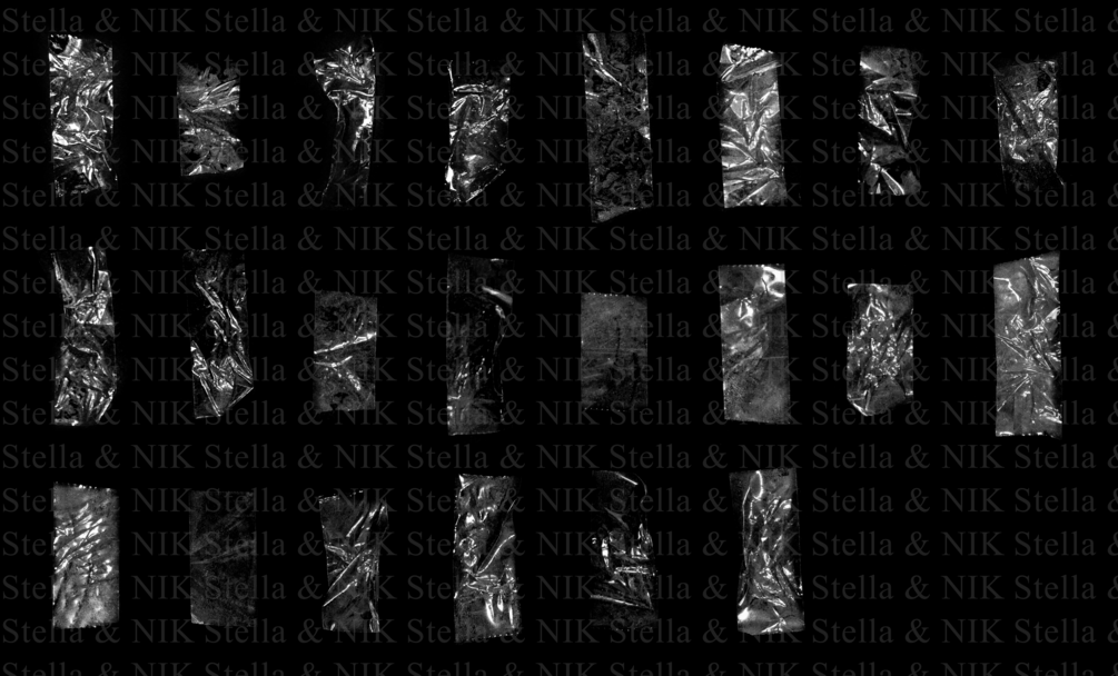 Vintage tape strips clear