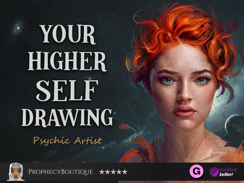 Higher Self Portrait CustomMade Drawing Your Higher Self by Psychic