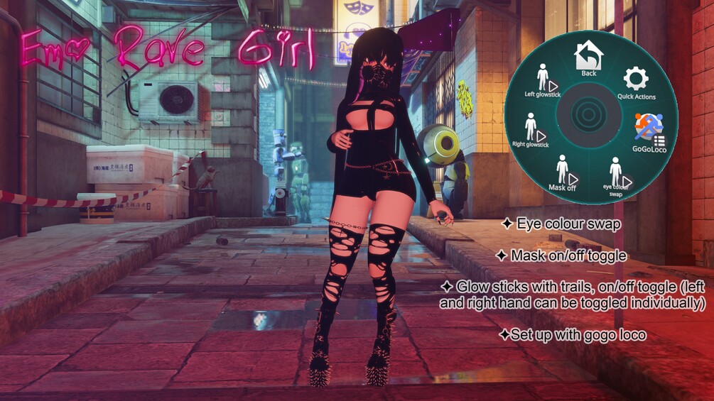Free model quest compatible emo rave girl