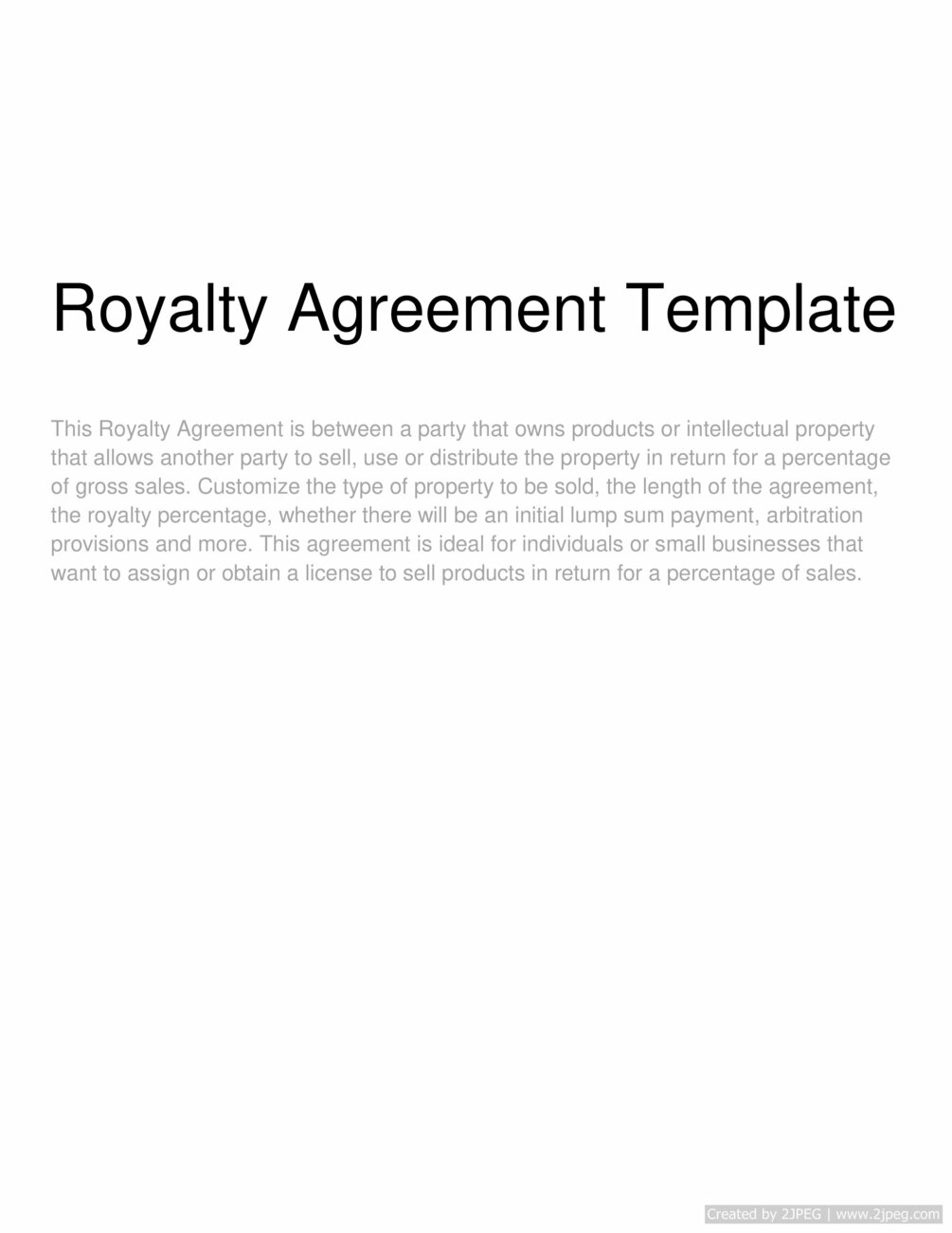 royalty-agreement