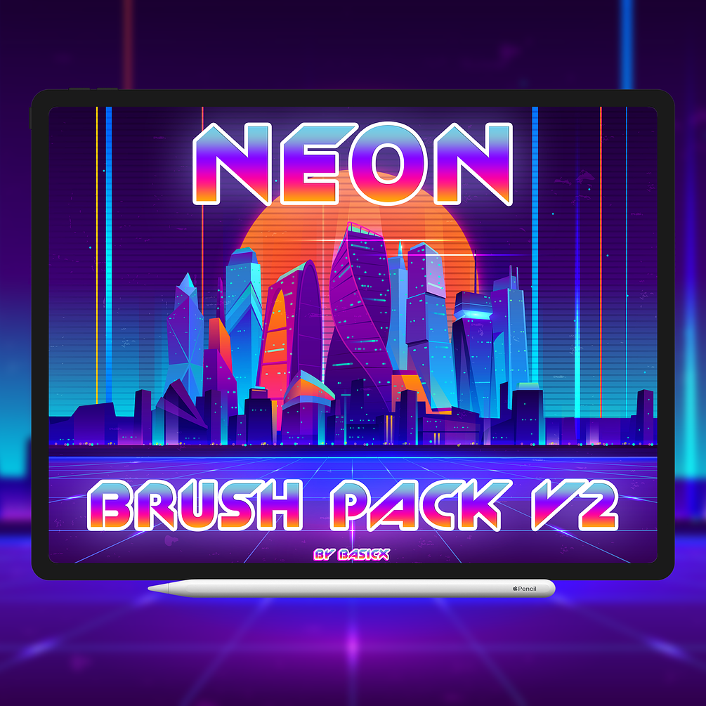 Free Neon brush pack V2!