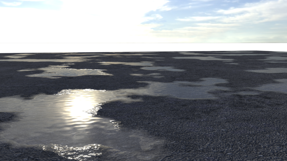 Wet Ground Vray Material