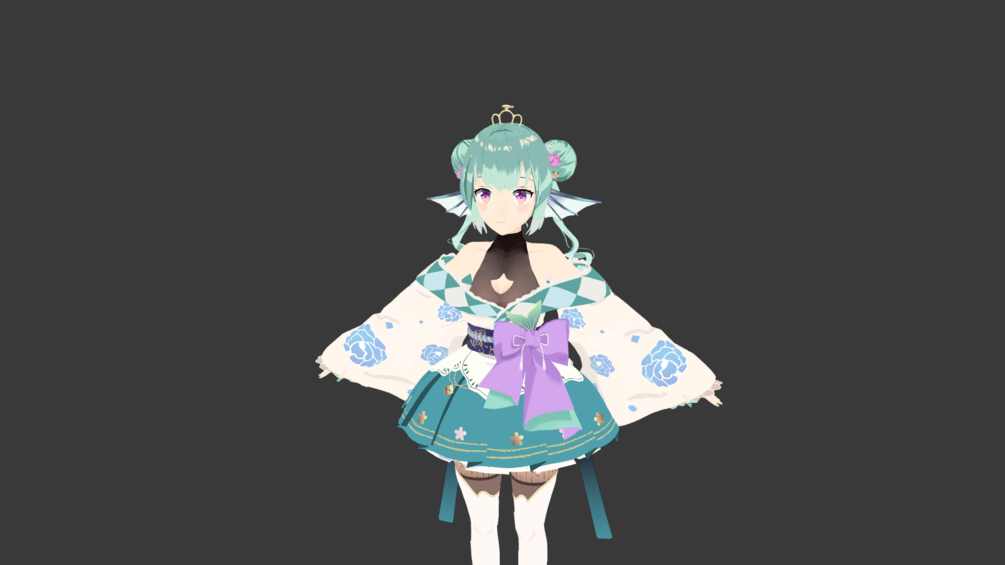 Finana Ryugu alt. outfit 3D model