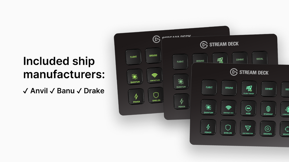 Star citizen stream deck icons green huds