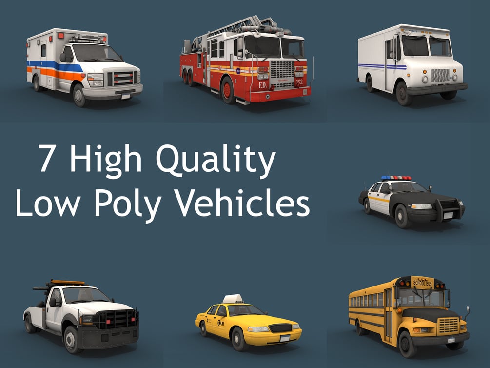 Realistic Low Poly 3d