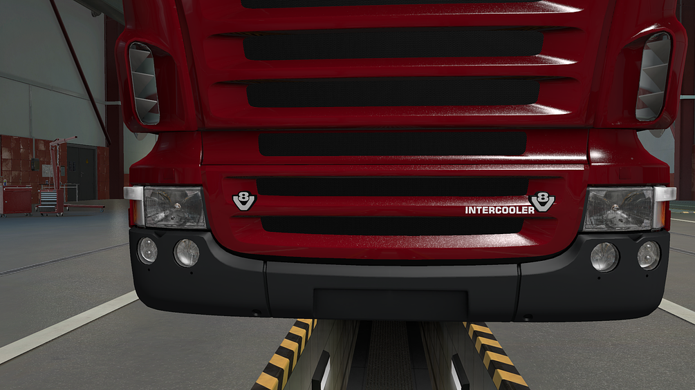 ETS2 Scania rjl v8 intercooler badges