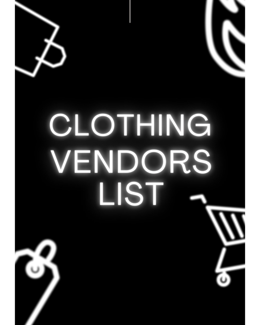 Clothing Vendor List