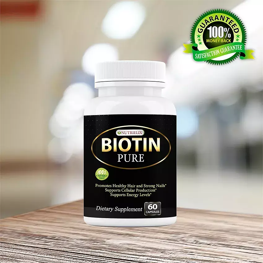 Buy Biotin Pure 60 Caps Promotes Healthy Hair, Skin and Nails!