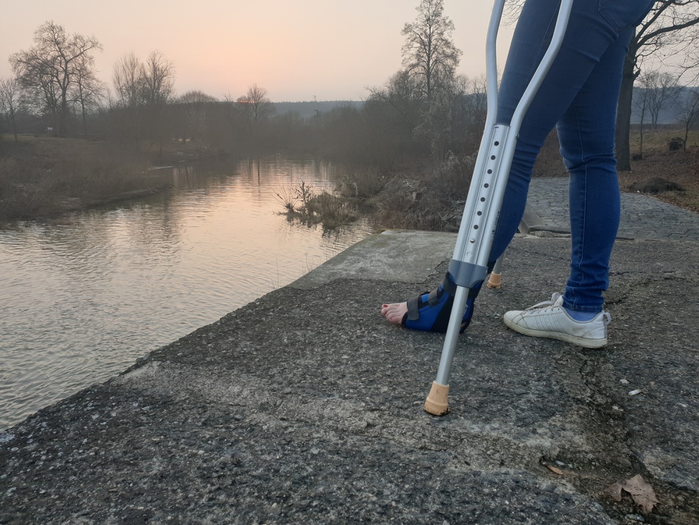 Photo mix from crutching session in nature near river