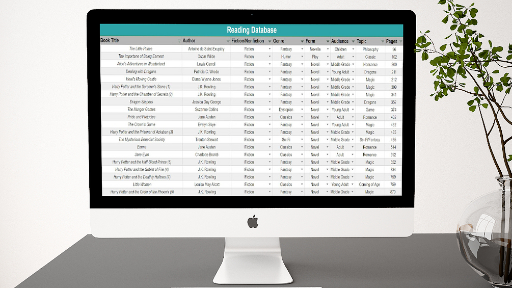 Ultimate Reading Tracker Spreadsheet