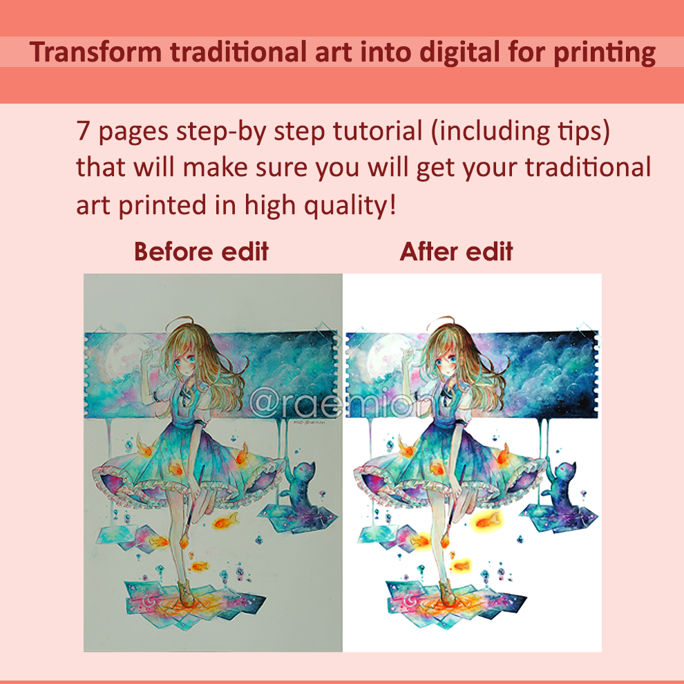 Transforming traditional art into digital for printing