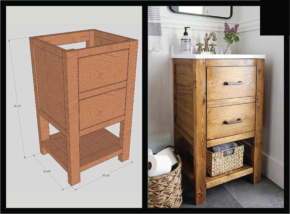 DIY Bathroom Vanity Build Plans