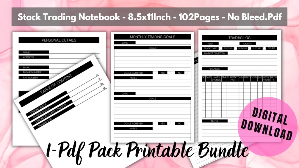 Stock Trading Notebook 8.5x11Inch 102Pages No Bleed.Pdf