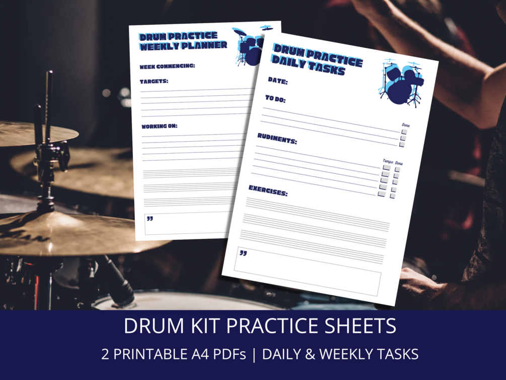 Drum Kit Practice Sheets